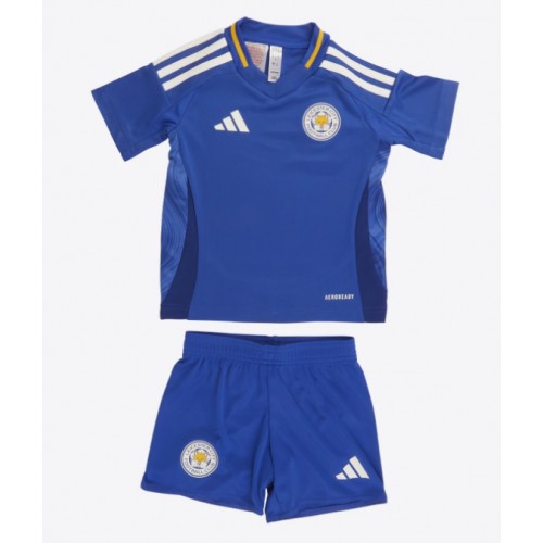 Dětský fotbalový dres Leicester City 2024-25 Domácí Krátký Rukáv (+ trenýrky)